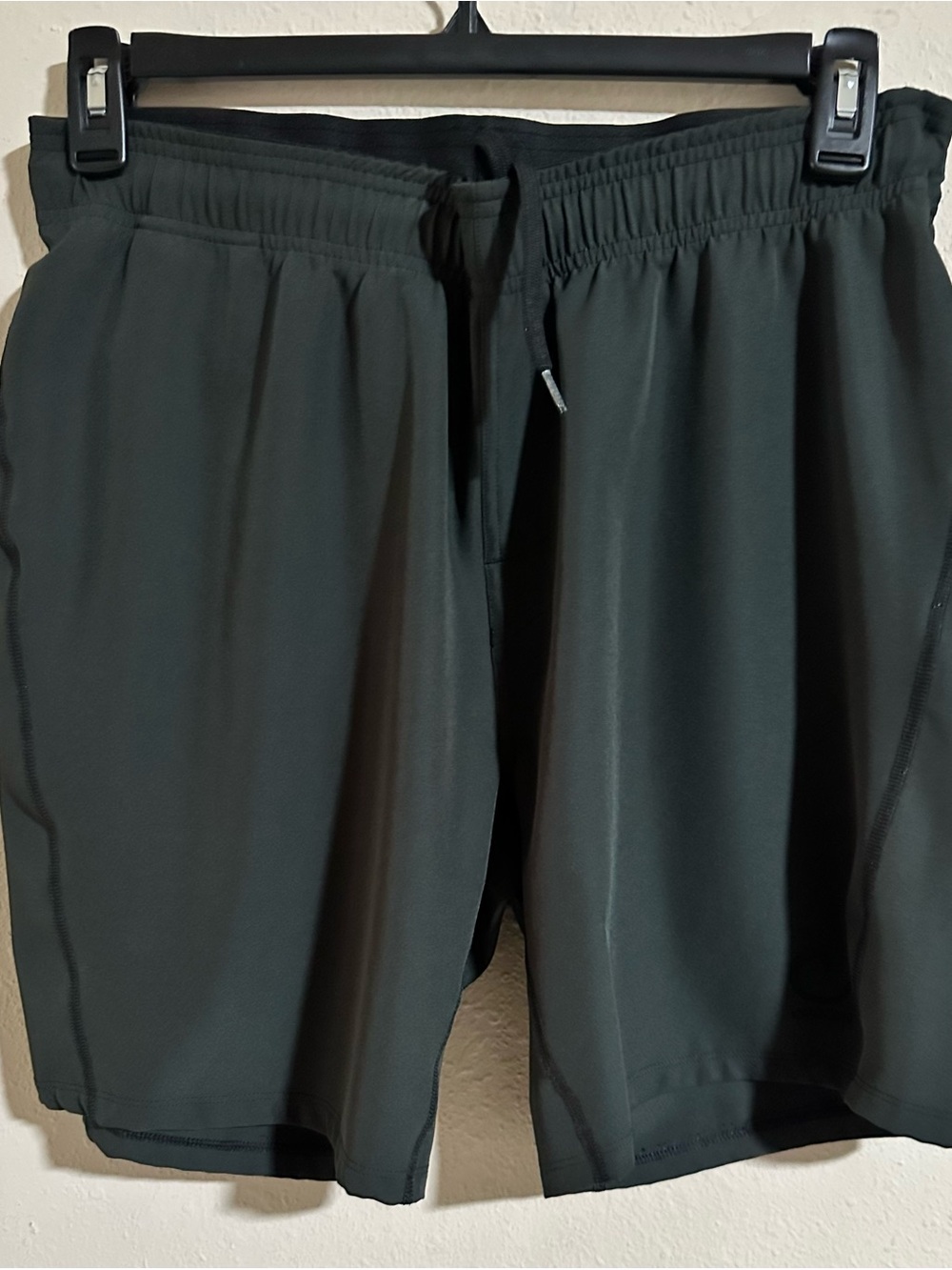 Origins Men's Dark Gray Poly Loc Athletic Drawstring Shorts with Pockets